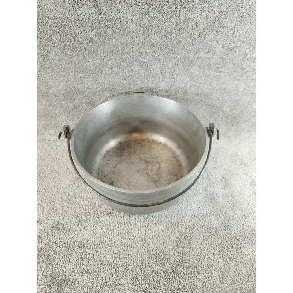 Club Aluminum Dutch Oven Silver Hammered Hammercraft Vintage Pot 12in
